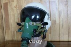 Early Chinese Air Force Mig-21 Fighter Pilot Helmet, Oxygen Mask