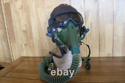 Early Chinese MiG Pilot Leather Flight Helmet, Biker Goggles, Oxygen mask