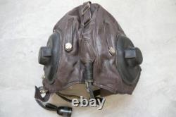 Early Chinese MiG Pilot Leather Flight Helmet, Biker Goggles, Oxygen mask