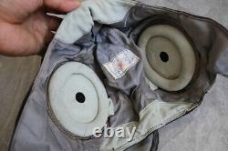 Early Chinese MiG Pilot Leather Flight Helmet, Biker Goggles, Oxygen mask