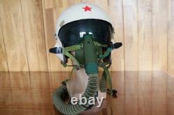 Early Fighter Pilot Flying Helmet, Black sunvisor, Oxygen Mask