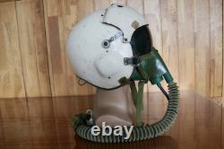 Early Fighter Pilot Flying Helmet, Black sunvisor, Oxygen Mask