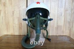 Early Fighter Pilot Flying Helmet, Black sunvisor, Oxygen Mask Ym6505