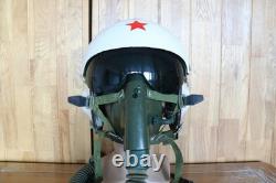Early Fighter Pilot Flying Helmet, Black sunvisor, Oxygen Mask Ym6505