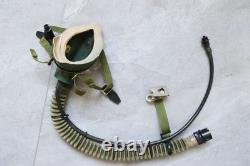 Early Fighter Pilot Flying Helmet, Black sunvisor, Oxygen Mask Ym6505