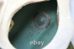 Early Fighter Pilot Flying Helmet, Black sunvisor, Oxygen Mask Ym6505