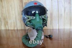 Early High Altitude Mig-21 Fighter Pilot Helmet, Oxygen Mask