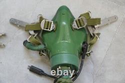 Early High Altitude Mig-21 Fighter Pilot Helmet, Oxygen Mask