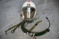 Early MiG Pilot High Altitude Helmet, Surplus Anti G Fly Suit