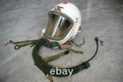 Early MiG Pilot High Altitude Helmet, Surplus Anti G Fly Suit