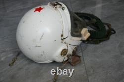 Early MiG Pilot High Altitude Helmet, Surplus Anti G Fly Suit