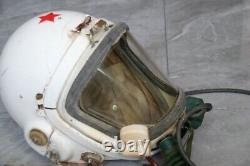 Early MiG Pilot High Altitude Helmet, Surplus Anti G Fly Suit