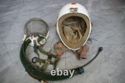 Early MiG Pilot High Altitude Helmet, Surplus Anti G Fly Suit