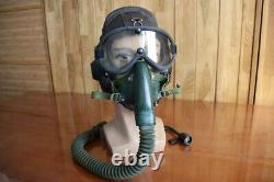 Early MiG Pilot Leather Helmet, Goggles, Oxygen Mask Ym-6502