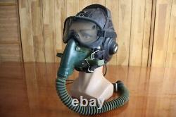 Early MiG Pilot Leather Helmet, Goggles, Oxygen Mask Ym-6502