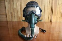 Early MiG Pilot Leather Helmet, Goggles, Oxygen Mask Ym-6502