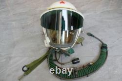 Early Mig Fighter Pilot High Altitude Helmet, Pull Down Sunvisor