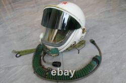 Early Mig Fighter Pilot High Altitude Helmet, Pull Down Sunvisor