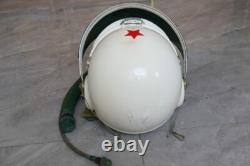 Early Mig Fighter Pilot High Altitude Helmet, Pull Down Sunvisor