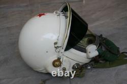 Early Mig Fighter Pilot High Altitude Helmet, Pull Down Sunvisor