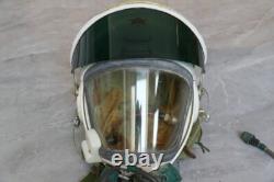 Early Mig Fighter Pilot High Altitude Helmet, Pull Down Sunvisor