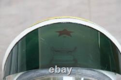 Early Mig Fighter Pilot High Altitude Helmet, Pull Down Sunvisor