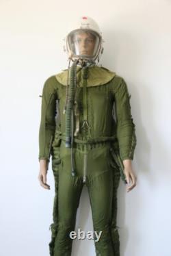 Early Mig Pilot Helmet, Anti Load Flight Suit