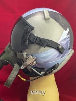 F-16 Falcon Pilot Flight Helmet Hgu-55 With Mbu-12 Gentex Oxygen Mask