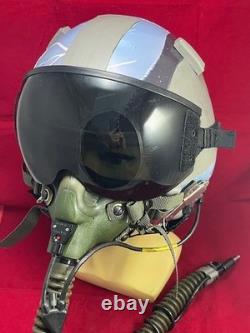F-16 Falcon Pilot Flight Helmet Hgu-55 With Mbu-12 Gentex Oxygen Mask