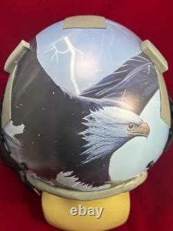 F-16 Falcon Pilot Flight Helmet Hgu-55 With Mbu-12 Gentex Oxygen Mask