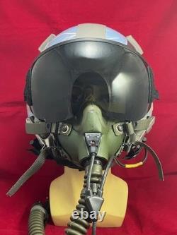 F-16 Falcon Pilot Flight Helmet Hgu-55 With Mbu-12 Gentex Oxygen Mask
