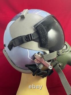 F-16 Falcon Pilot Flight Helmet Hgu-55 With Mbu-12 Gentex Oxygen Mask