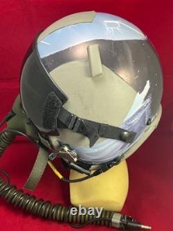 F-16 Falcon Pilot Flight Helmet Hgu-55 With Mbu-12 Gentex Oxygen Mask