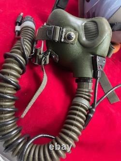F-16 Falcon Pilot Flight Helmet Hgu-55 With Mbu-12 Gentex Oxygen Mask