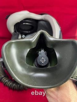 F-16 Falcon Pilot Flight Helmet Hgu-55 With Mbu-12 Gentex Oxygen Mask