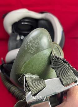 F-16 Falcon Pilot Flight Helmet Hgu-55 With Mbu-12 Gentex Oxygen Mask