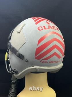 F-18 Hornet Pilot Flight Helmet Hgu-55 With Mbu-12 Gentex Oxygen Mask