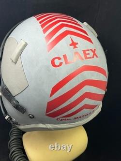 F-18 Hornet Pilot Flight Helmet Hgu-55 With Mbu-12 Gentex Oxygen Mask