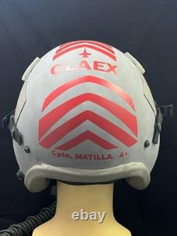 F-18 Hornet Pilot Flight Helmet Hgu-55 With Mbu-12 Gentex Oxygen Mask