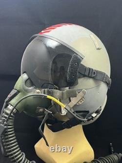 F-18 Hornet Pilot Flight Helmet Hgu-55 With Mbu-12 Gentex Oxygen Mask
