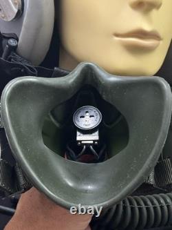 F-18 Hornet Pilot Flight Helmet Hgu-55 With Mbu-12 Gentex Oxygen Mask