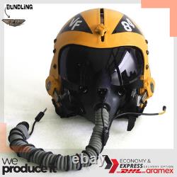 Fighter Jolly Rogers HGU-33 Flight Helmet Movie Prop Pilot Aviator+ MBU Mask Rep