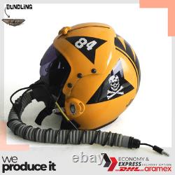 Fighter Jolly Rogers HGU-33 Flight Helmet Movie Prop Pilot Aviator+ MBU Mask Rep
