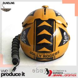 Fighter Jolly Rogers HGU-33 Flight Helmet Movie Prop Pilot Aviator+ MBU Mask Rep