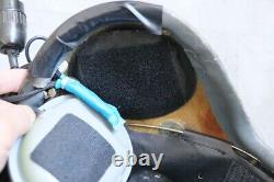 Fighter Pilot Aircraft Aviator Flight Helmet, Black Sun Visor, oxygen mask KJB-1