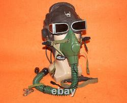 Fighter Pilot Aviation Flight Helmet, Militaria Oxygen Mask Goggles 57# NEW