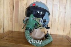 Fighter Pilot Flight Helmet, Face Mask Ym-9915g