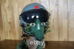 Fighter Pilot Flight Helmet, Oxygen Mask YM-9915G