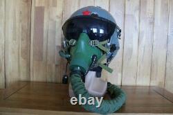 Fighter Pilot Flight Helmet, Oxygen Mask Ym-9915G