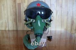 Fighter Pilot Flight Helmet, T Hook Oxygen Mask Bayonets Ym-9915G